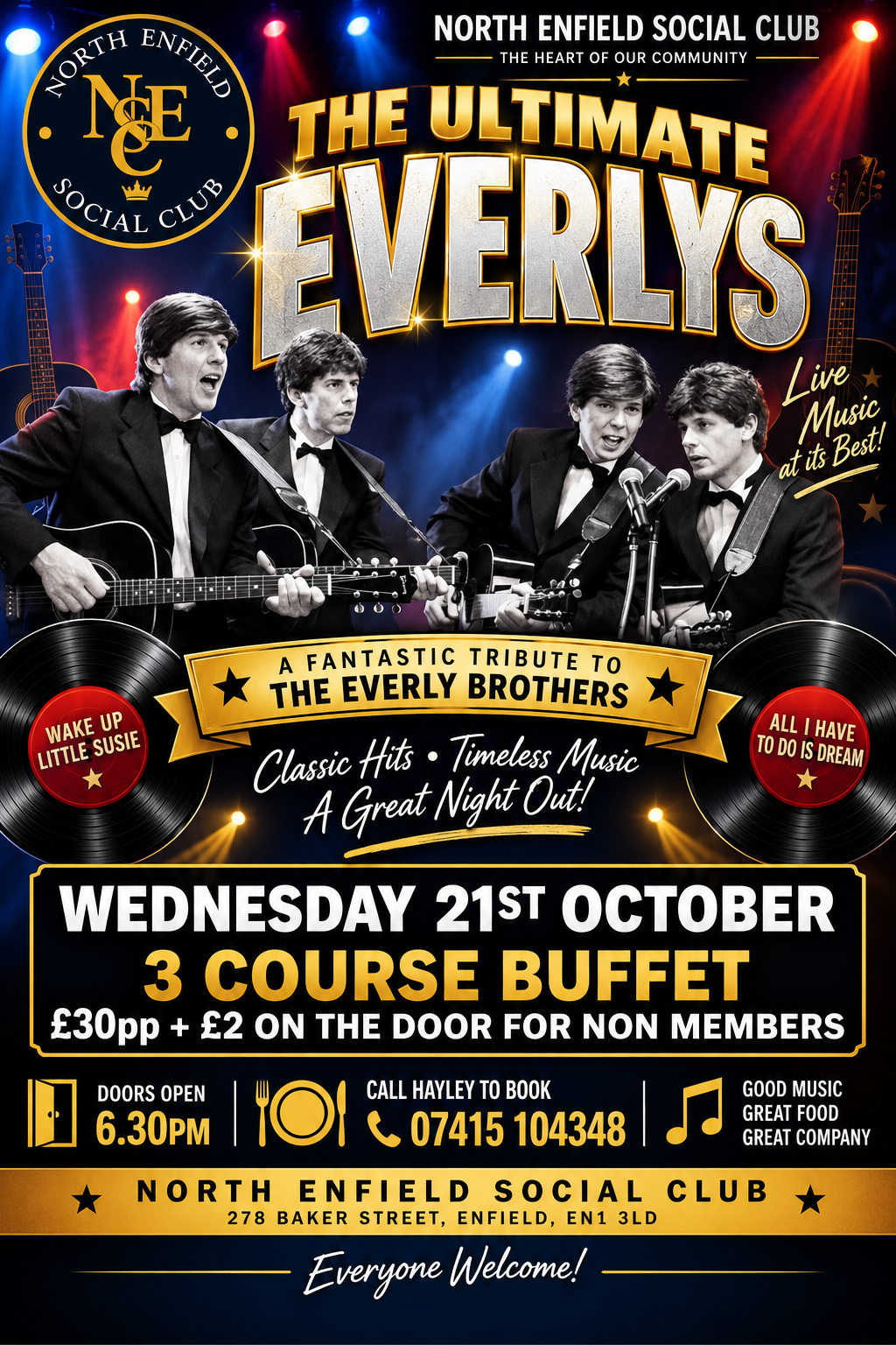 Poster for The Ultimate Everly's Tribute Act!